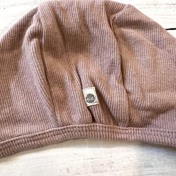 Lil Legs Mauve Ribbed Bonnet - Picture 4 of 5